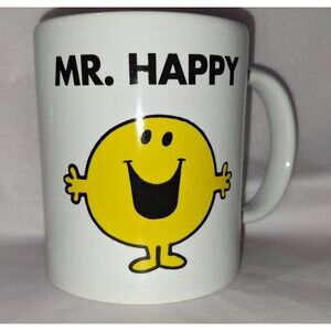 Thoip Mr. Happy Coffee Cup Mug Roger Hargreaves From Mr Men Little Miss 2017